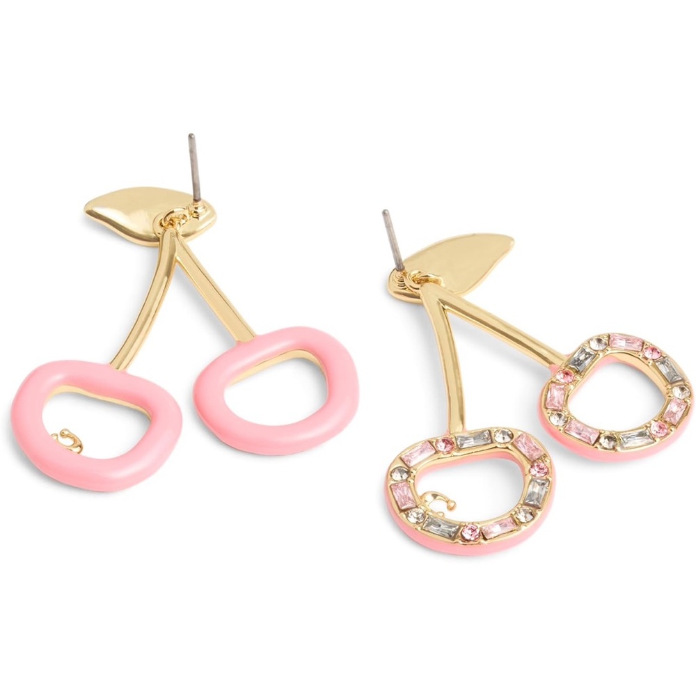 COACH Pavé Cherry Drop Earrings